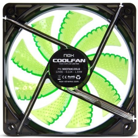 Nox Coolfan 120 LED Verde Nox Coolfan 120 LED Verde